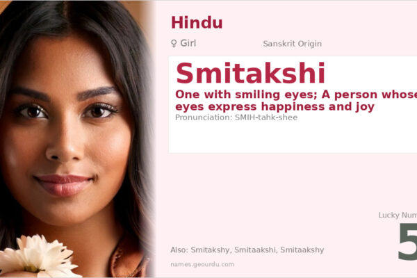 Smitakshi Name Meaning — Sanskrit Origin, Girl Name & Details (2025)