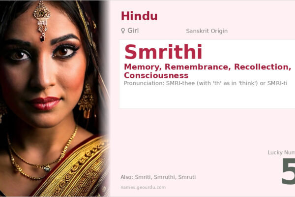 Smrithi Name Meaning — Sanskrit Origin, Girl Name & Details (2025)