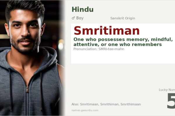 Smritiman Meaning — Sanskrit Origin, Boy Name & Details (2025)