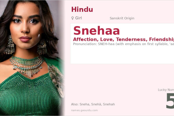 Snehaa Meaning — Sanskrit Origin, Girl Name & Details (2025)
