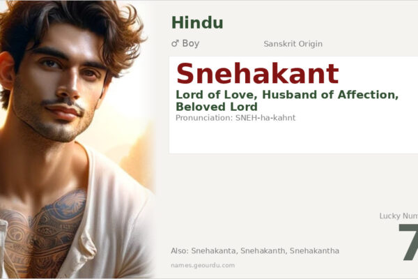Snehakant Meaning — Sanskrit Origin, Boy Name & Details (2025)