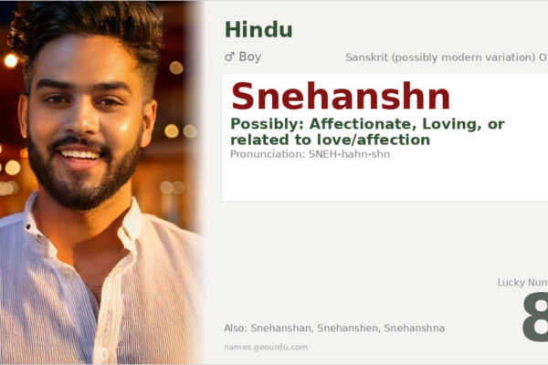Snehanshn Meaning — Origin, Gender & Details (2025)