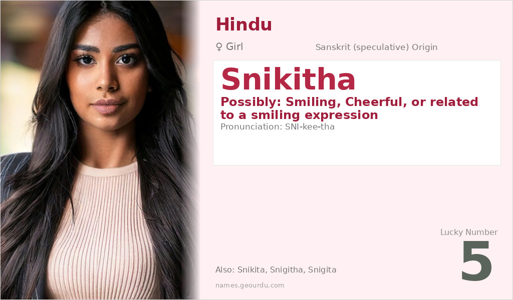 Snikitha Name Meaning and Details