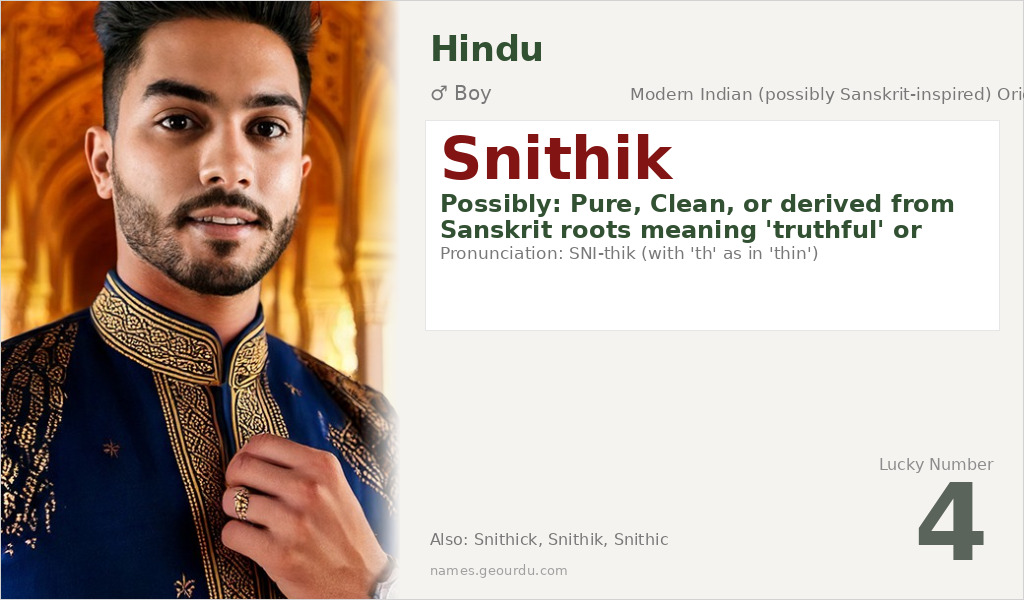 Snithik Name Meaning and Details