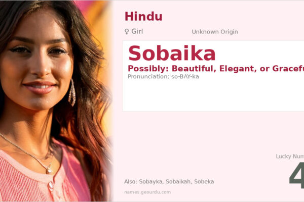 Sobaika Name Meaning — Origin, Gender & Details (2025)