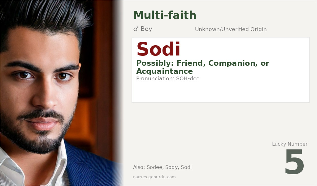 Sodi Name Meaning and Details