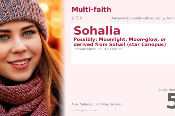 Sohalia Name Meaning — Origin, Gender & Details (2025)