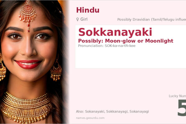 Sokkanayaki Name Meaning — Origin, Gender & Details (2025)