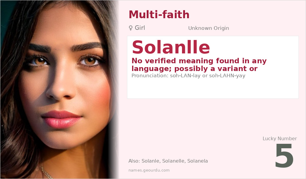 Solanlle Name Meaning and Details