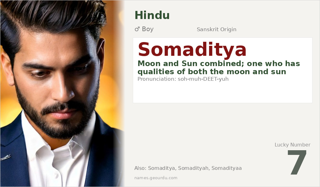 Somaditya Name Meaning and Details