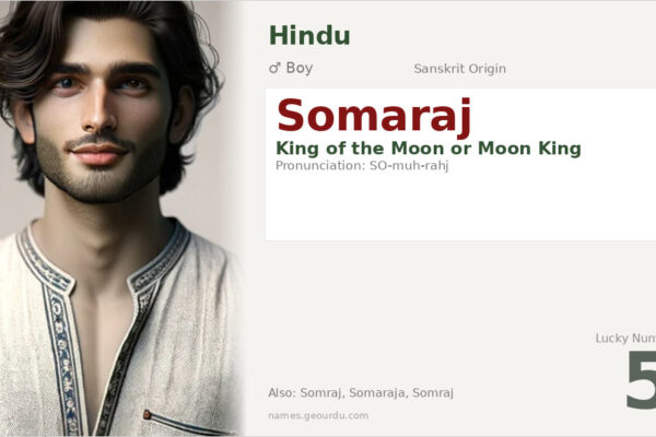 Somaraj Name Meaning — Sanskrit Origin, Moon King & Details (2025)