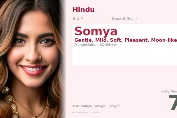 Somya Name Meaning — Sanskrit Origin, Girl Name & Details (2025)