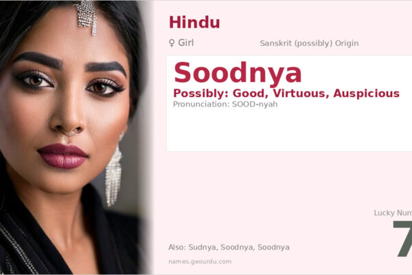 Soodnya Name Meaning — Origin, Gender & Details (2025)