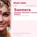 Soonera Name Meaning and Details