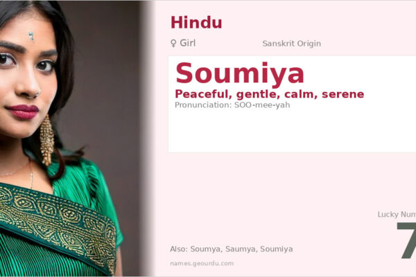 Soumiya Name Meaning — Sanskrit Origin, Girl Name & Details (2025)