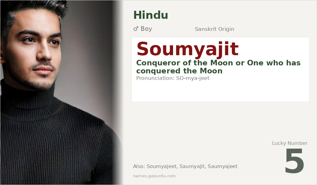 Soumyajit Name Meaning and Details
