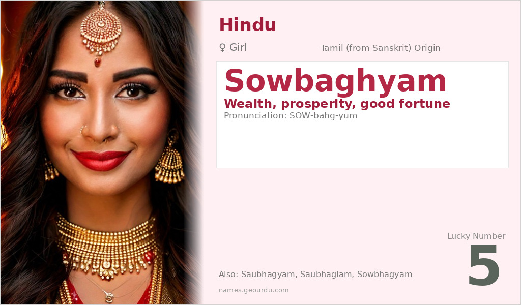 Sowbaghyam Name Meaning and Details