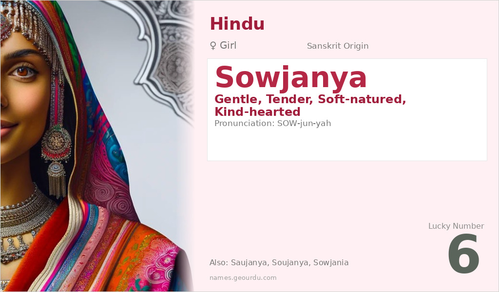 Sowjanya Name Meaning and Details