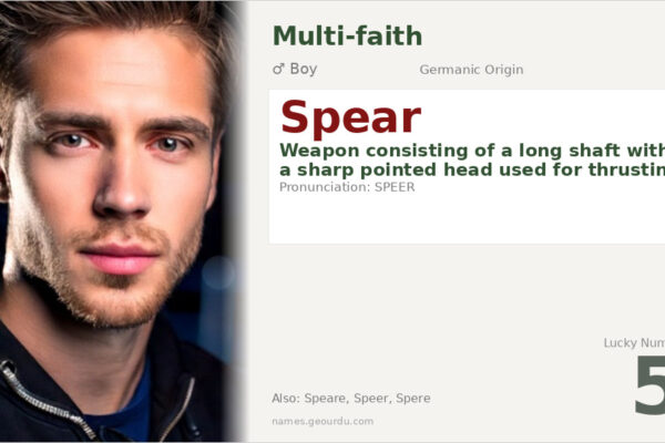 Spear Name Meaning — Germanic Origin, Boy Name & Details (2025)