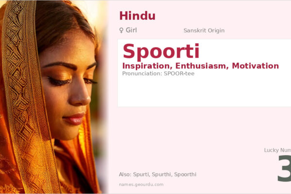 Spoorti Name Meaning — Sanskrit Origin, Girl Name & Details (2025)