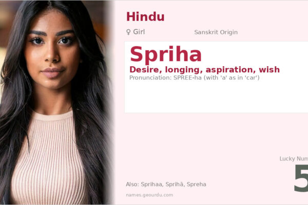 Spriha Name Meaning — Sanskrit Origin, Girl Name & Details (2025)