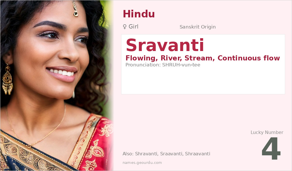 Sravanti Name Meaning and Details