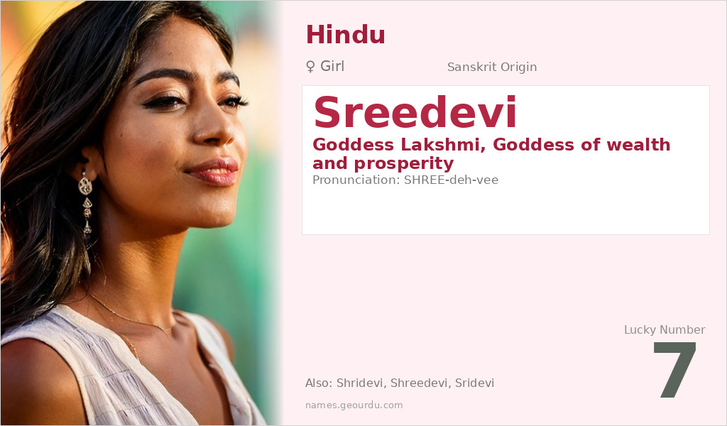 Sreedevi Name Meaning and Details