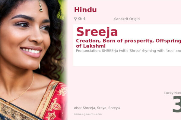 Sreeja Name Meaning — Sanskrit Origin, Girl Name & Details (2025)