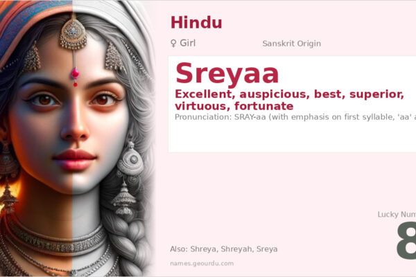 Sreyaa Name Meaning — Sanskrit Origin, Girl Name & Details (2025)
