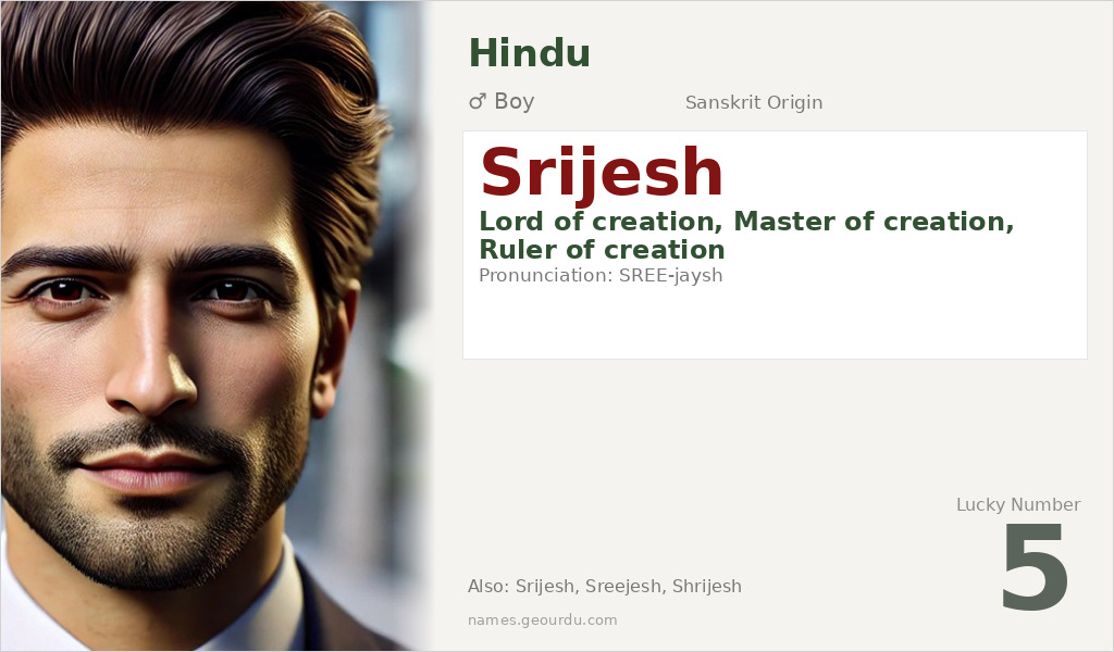 Srijesh Name Meaning and Details