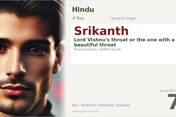 Srikanth Name Meaning — Sanskrit Origin, Hindu Boy Name & Details (2025)