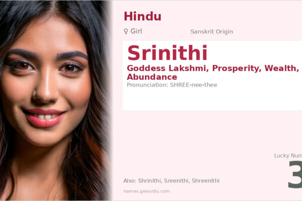 Srinithi Name Meaning — Sanskrit Origin, Hindu Girl Name & Details (2025)
