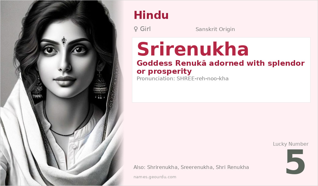 Srirenukha Name Meaning and Details