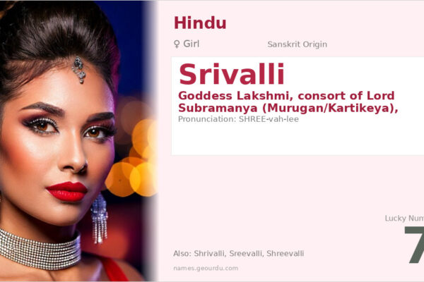 Srivalli Name Meaning — Hindu Goddess, Origin & Details (2025)