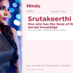 Srutakeerthi Name Meaning and Details