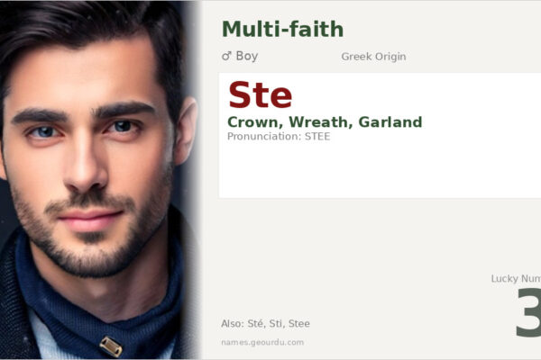 Ste Name Meaning — Origin, Gender & Details (2025)