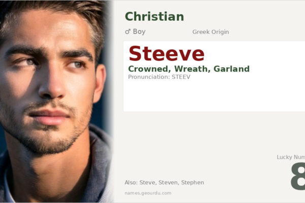 Steeve Name Meaning — Greek Origin, Boy Name & Details (2025)
