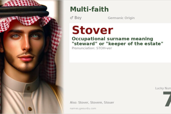 Stover Name Meaning — Origin, History & Details (2025)