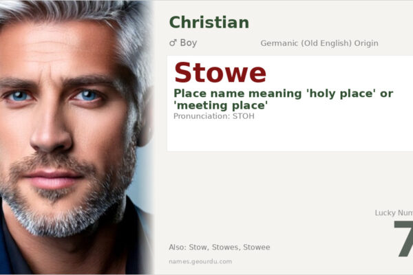 Stowe Name Meaning — English Origin, Boy Name & History (2025)