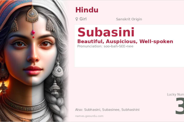 Subasini Name Meaning — Sanskrit Origin, Girl Hindu Name & Details (2025)