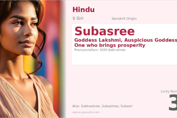 Subasree Name Meaning — Sanskrit Origin, Hindu Goddess & Details (2025)
