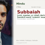 Subbaiah Name Meaning and Details