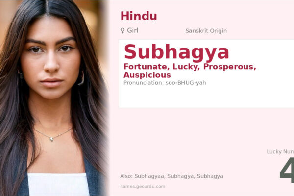 Subhagya Name Meaning — Sanskrit Origin, Girl Name & Details (2025)