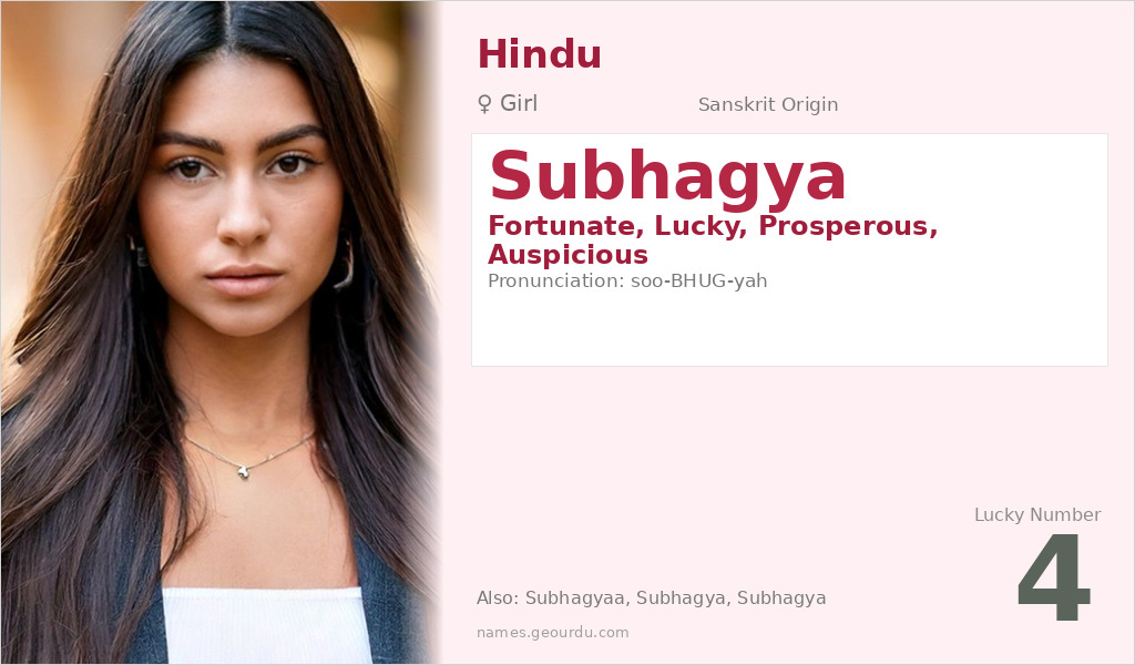 Subhagya Name Meaning and Details