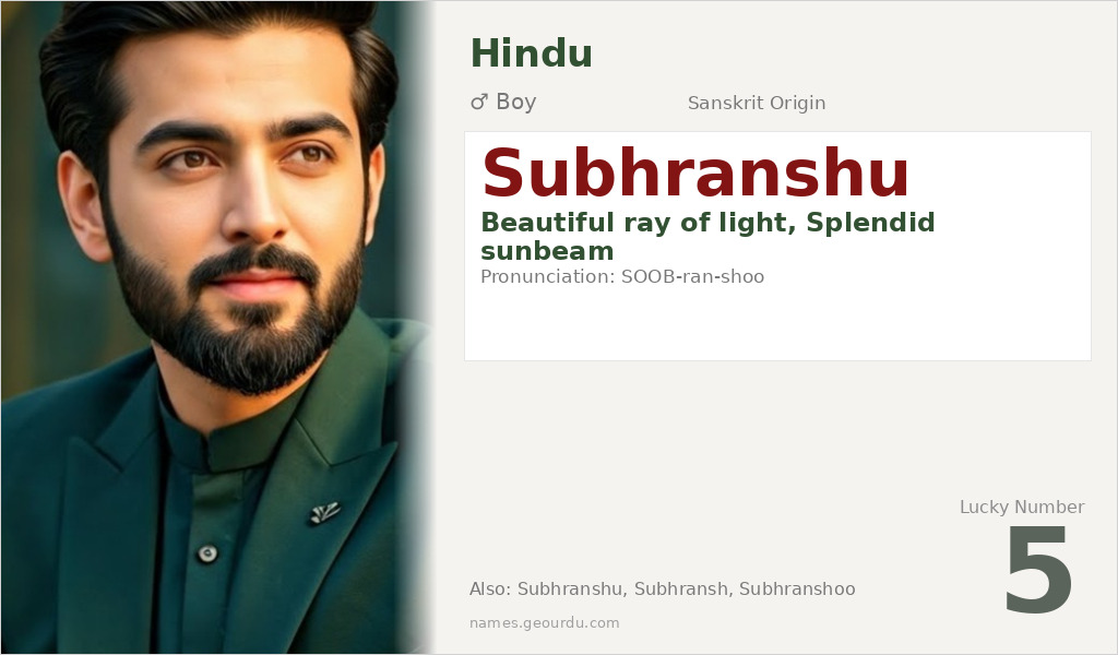 Subhranshu Name Meaning and Details