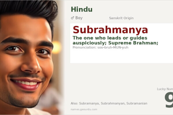 Subrahmanya Meaning — Sanskrit Origin, Hindu God Name & Details (2025)