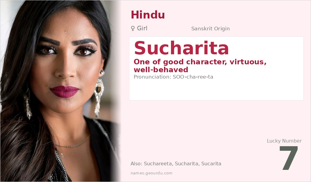 Sucharita Name Meaning and Details