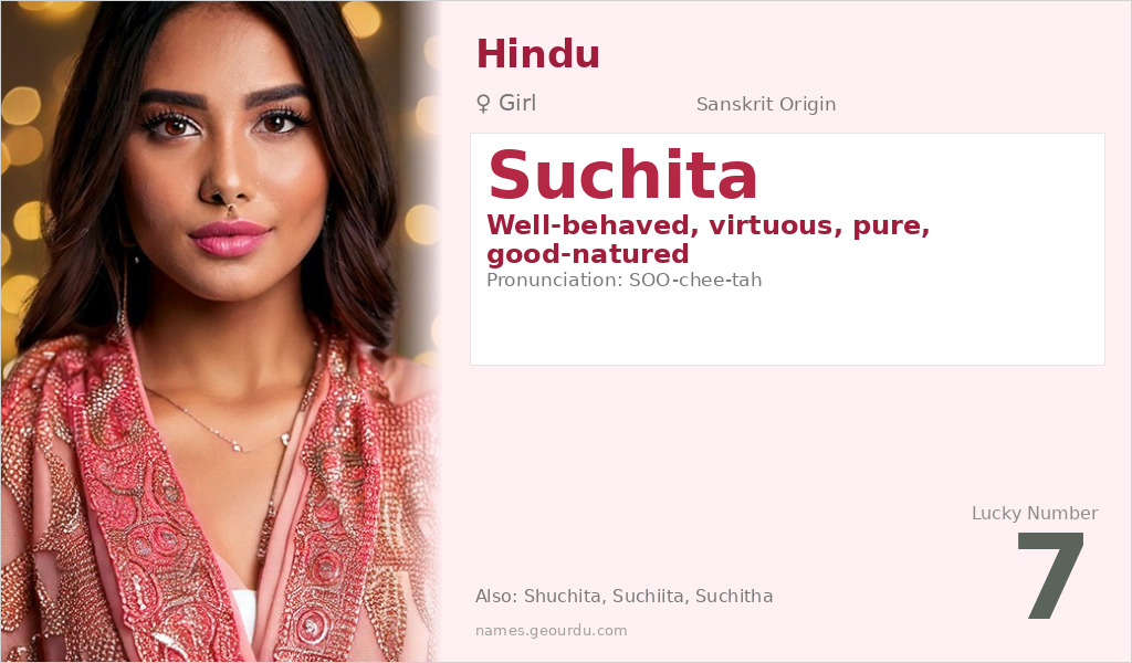 Suchita Name Meaning and Details