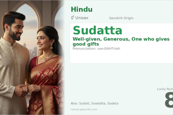 Sudatta Name Meaning — Sanskrit Origin, Gender & Details (2025)