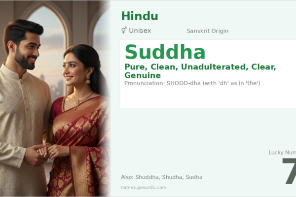 Suddha Name Meaning — Sanskrit Origin, Gender & Details (2025)
